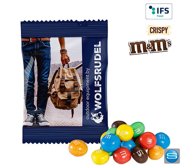 M&M´S Crispy in bedruckbarer Tüte