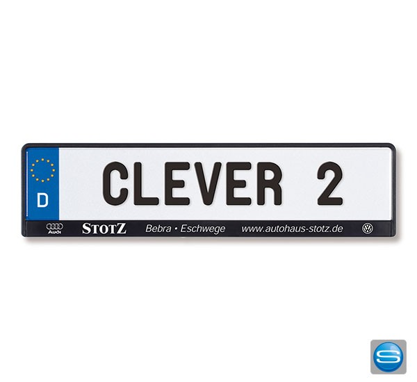 Kennzeichenverstärker als Werbeartikel - neue Technik