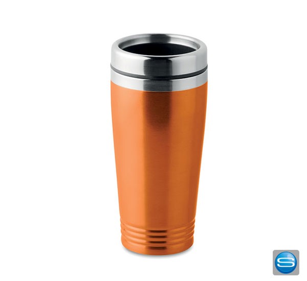 Doppelwandiger Trinkbecher als Werbeartikel mit Logo