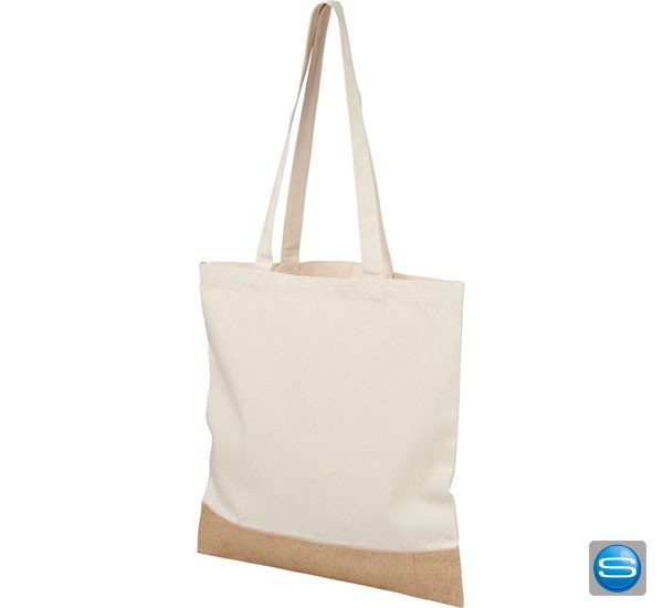 Tragetasche aus Baumwolle und Jute mit Ihrem Logo