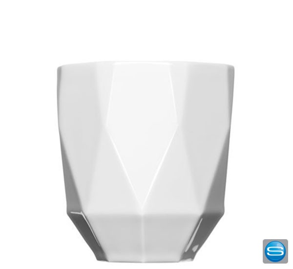 Eckiger Porzellanbecher individuell bedrucken von Mahlwerck