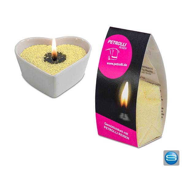 Kerzensand als praktisches Werbegeschenk