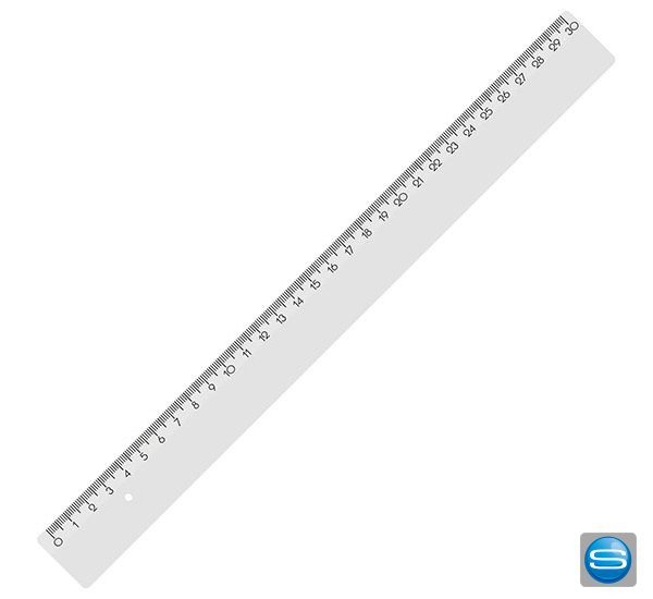 Lineal 30cm mit Ihrem Logo bedrucken