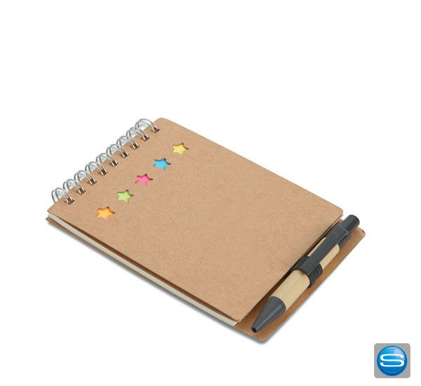 Notizbuch mit Klebezetteln als Werbegeschenk