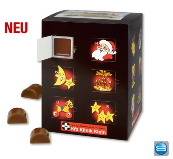 Tisch Adventskalender mit Ihrem Logo bedrucken