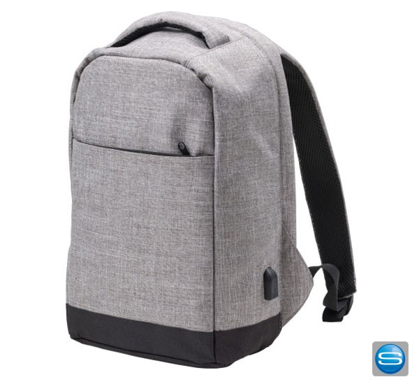 Antidiebstahl Rucksack zweifarbig mit Ihrem Logo