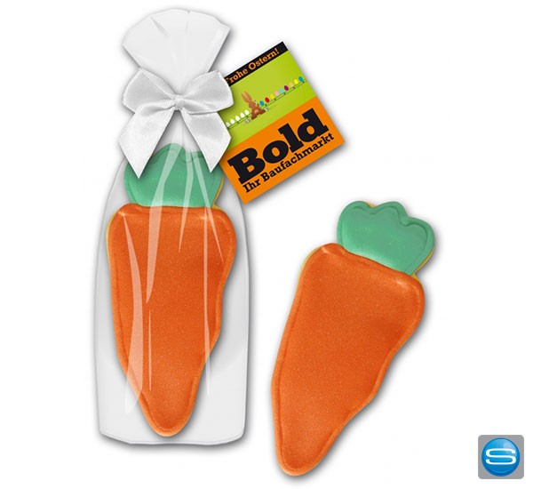 Karotten Kekse als Give Away zu Ostern