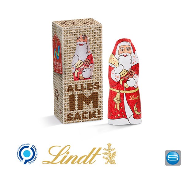 Lindt Weihnachtsmann als Werbepräsent