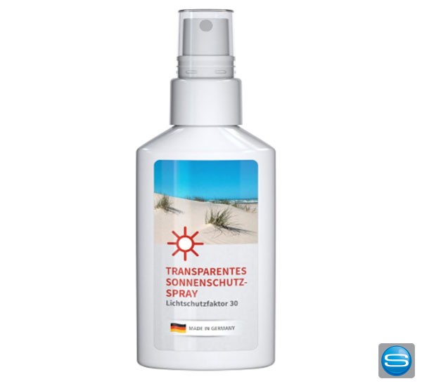 Sonnenschutzspray 50ml mit Ihrem Logo bedrucken