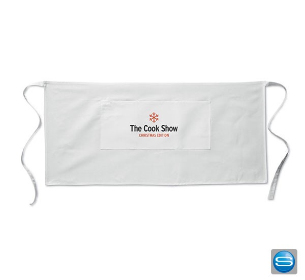 Bestickbare Bistroschürze als Werbemittel