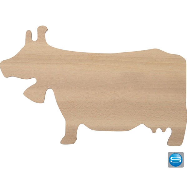 Holzbrett Kuh mit Ihrem Logo