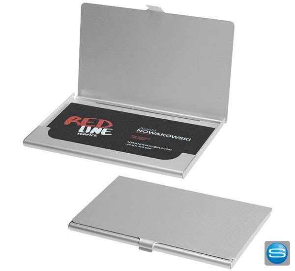 Aluminium Visitenkartenetui als Werbeartikel bedrucken