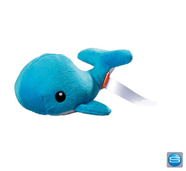 Plüschwal mit Logo bedrucken