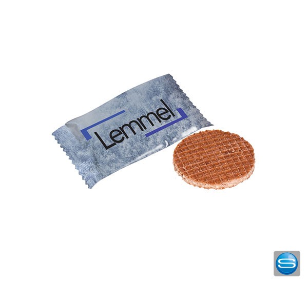 Sirup-Waffel im Flowpack mit Ihrem Firmenlogo