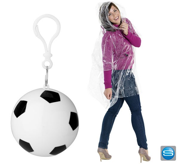 Fußball Regenponcho mit Logo bedrucken