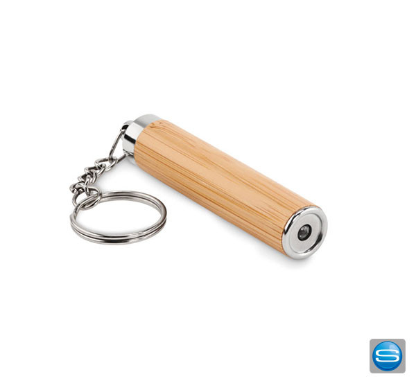 Bedruckbarer Schlüsselring mit LED-Taschenlampe als Werbegeschenk