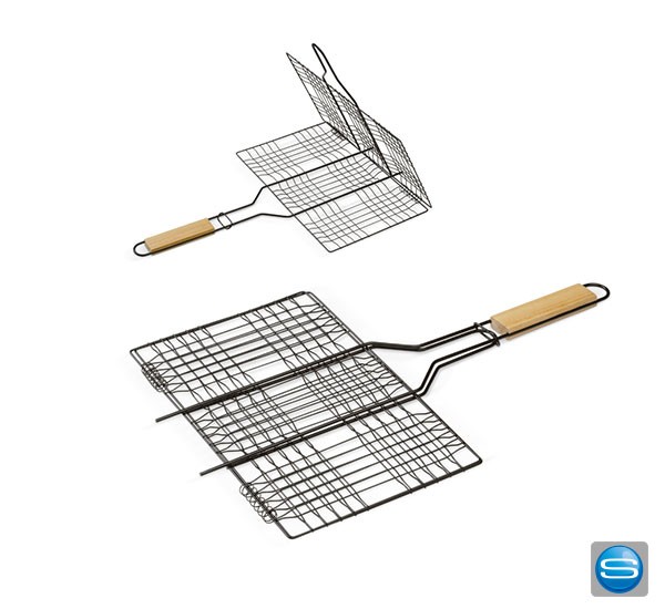 Barbecue Grill rechteckig als Werbemittel mit Logo