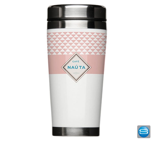 Luxus Thermobecher aus Edelstahl und Porzellan