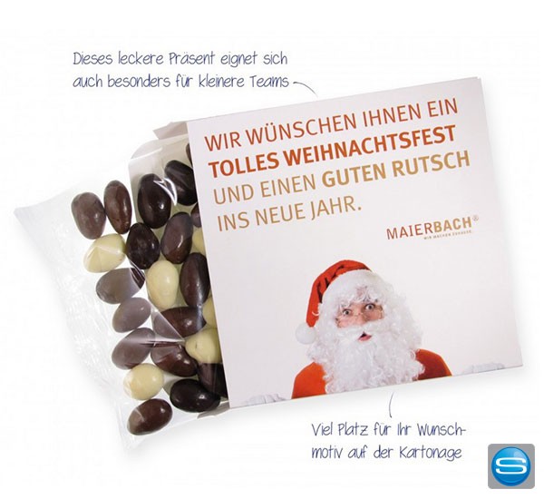 Weihnachtsmandeln in bedruckbarer Kartonage