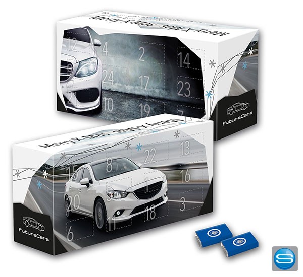 Adventskalender doppelseitig als Werbemittel