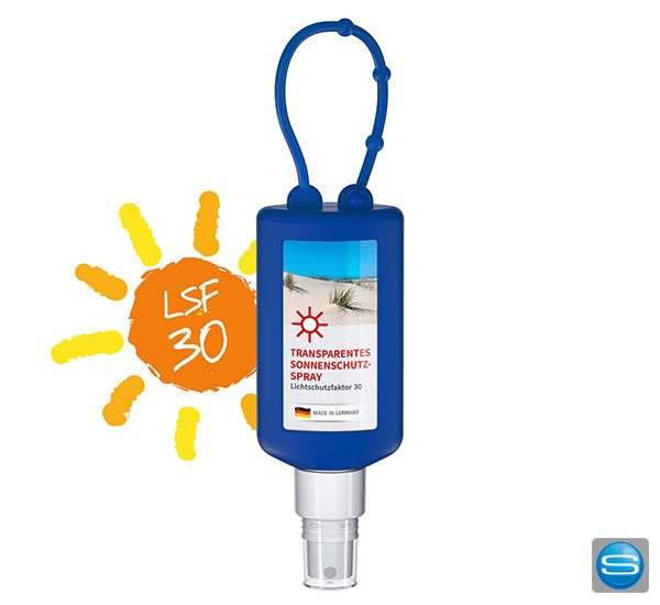 Sonnenspray LSF30 in Sprühflasche bedrucken