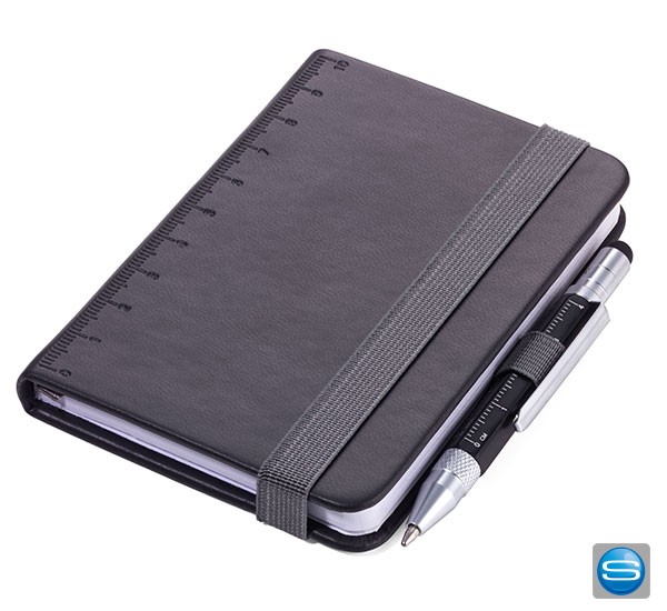 Bedruckbares Din A7 Notizbuch mit passendem Stift von Troika