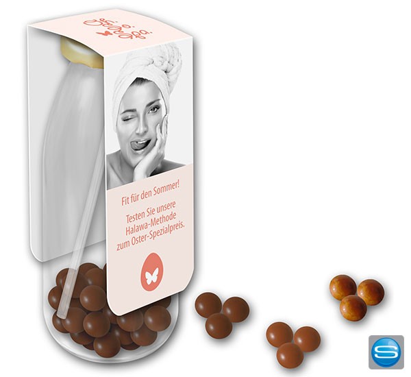 Trinkschokolade ganz einfach zum Schütteln mit Ihre Werbung