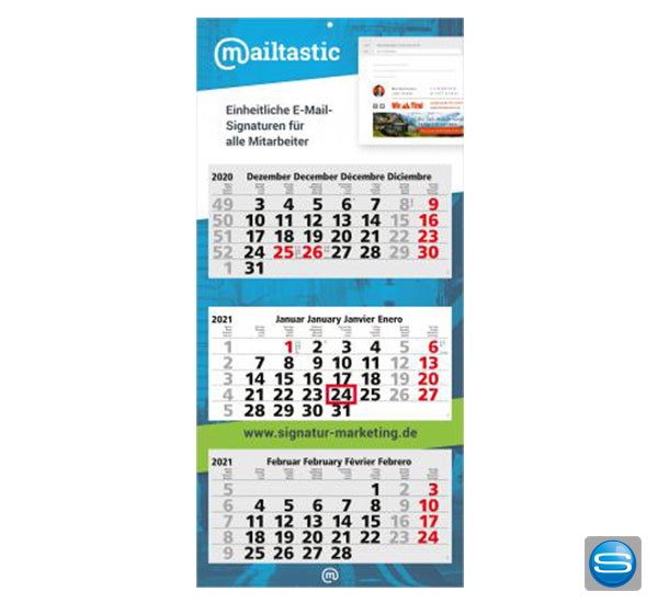 Express Mehrblock Wandkalender bedrucken