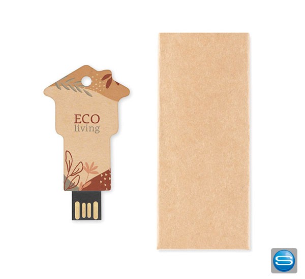 USB-Stick aus Papier als Werbemittel mit Logo bedrucken
