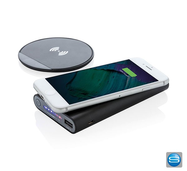 5W Wireless-Charging Set mit Logo bedruckt