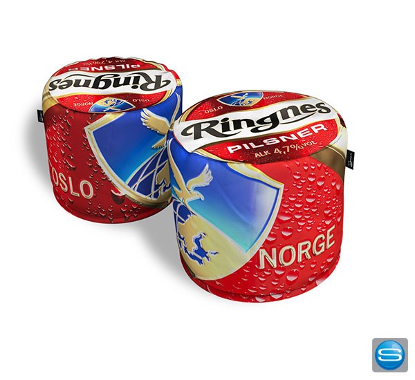 Hocker mit individuellem Werbedruck