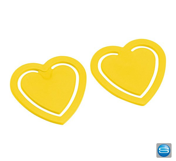 Zettelklammer in Herzform bedrucken