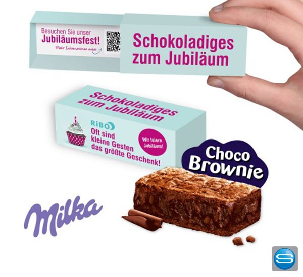 Milka Brownie als süßer Werbeartikel