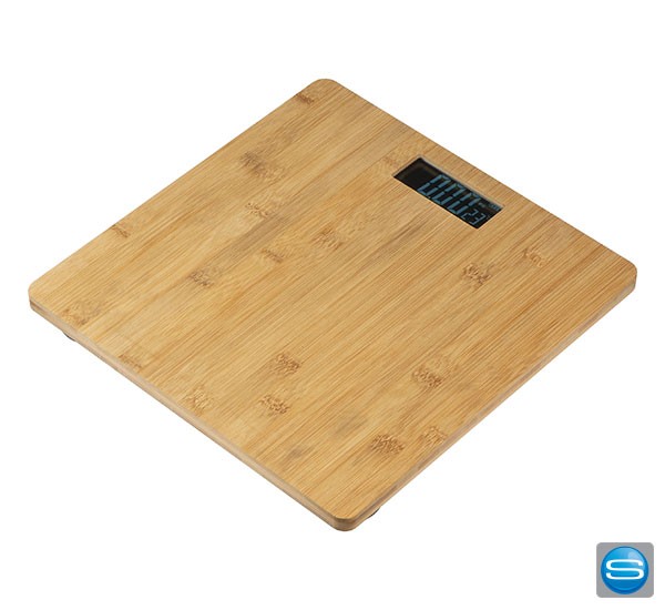 Personenwaage aus Bambus mit Ihrem Logo