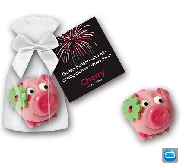 Marzipanschwein als Präsent für´s Neue Jahr