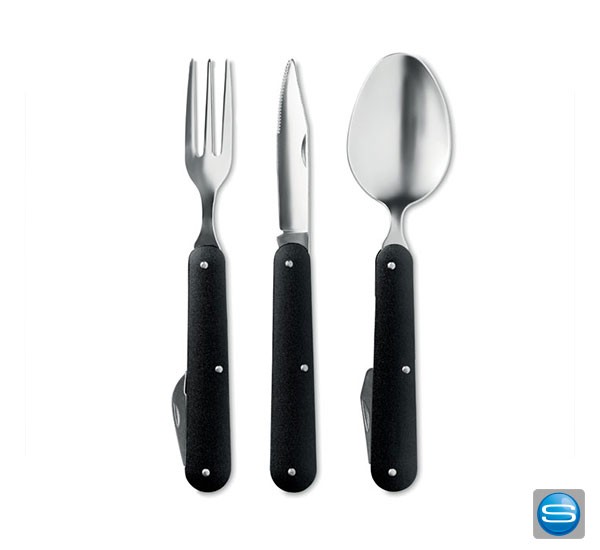 Edelstahlbesteck als Werbeartikel mit Logo bedruckt