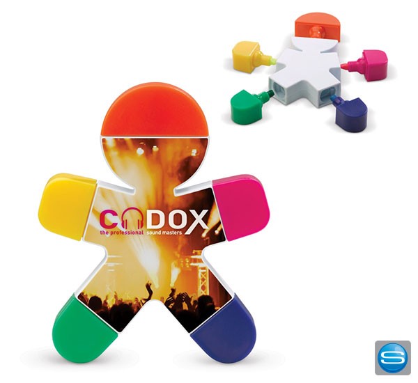 Textmarker Männchen vollfarbig bedrucken