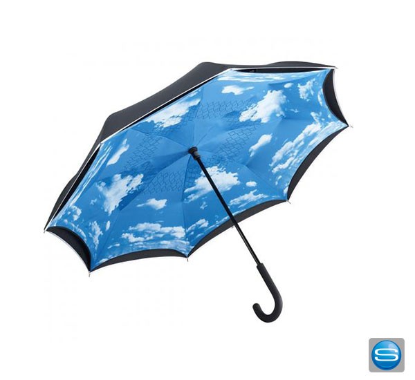 Bedruckbarer Fare®-Stockschirm mit umgekehrtem Mechanismus