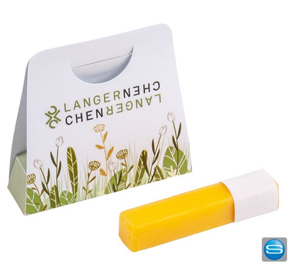 Nachhaltiger Lippenpflege-Riegel als Werbegeschenk