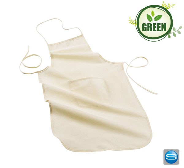 Schürze aus nachhaltiger Baumwolle mit Logo