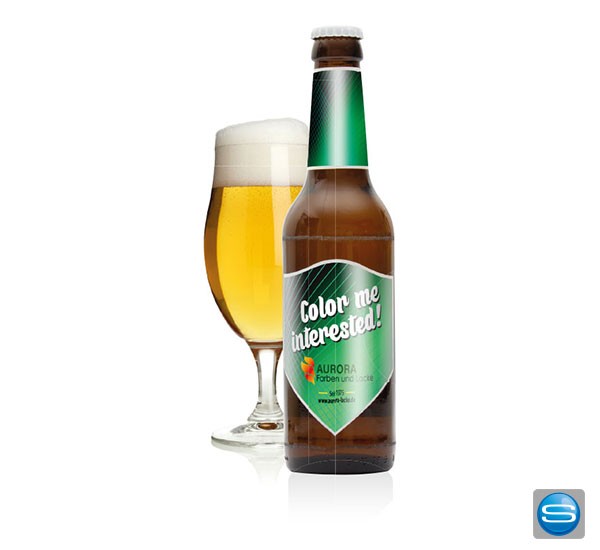 "Mein Pils" individuell bedruckt als Werbeträger