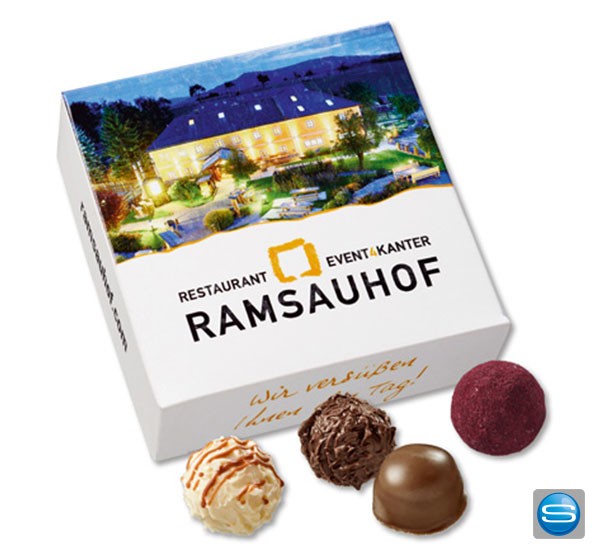 Pralinen Set als individuelles Werbegeschenk bedrucken
