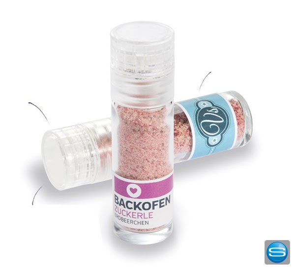 Backofenzuckerle in der Mühle mit Logo bedrucken