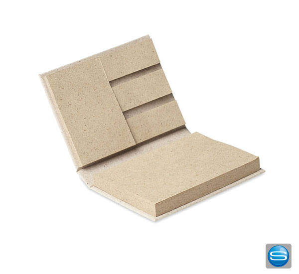 Notizblock Set aus Graspapier mit Ihrem Logo