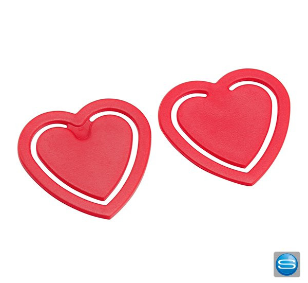 Zettelklammer in Herzform bedrucken