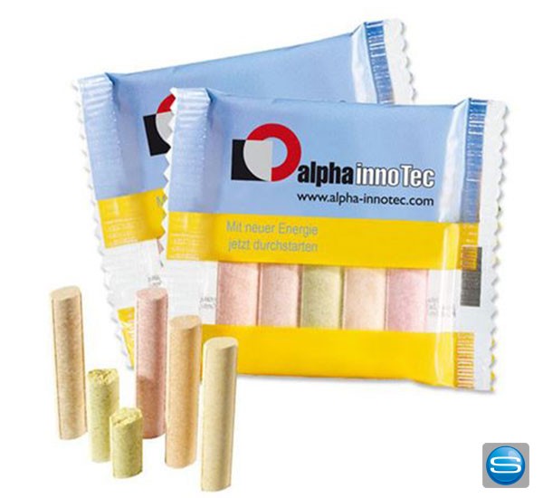 Brausestäbchen individuell als Werbegeschenk bedrucken