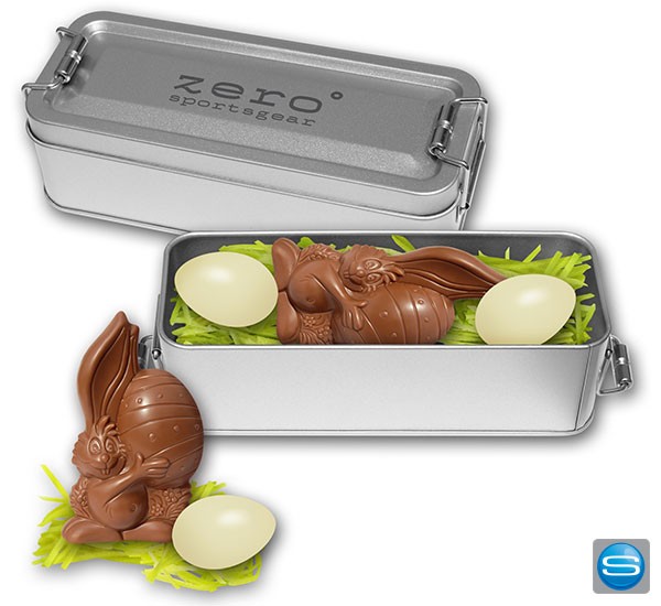 Osternest in Lunchbox mit Lasergravur