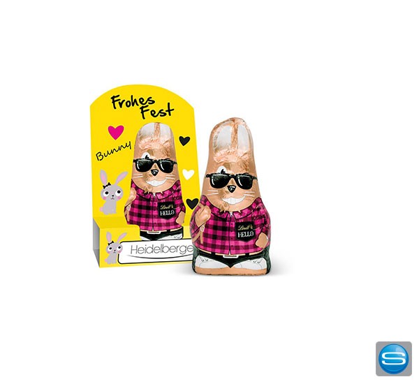 Lindt HELLO Schokohase im kleinen Pappaufsteller