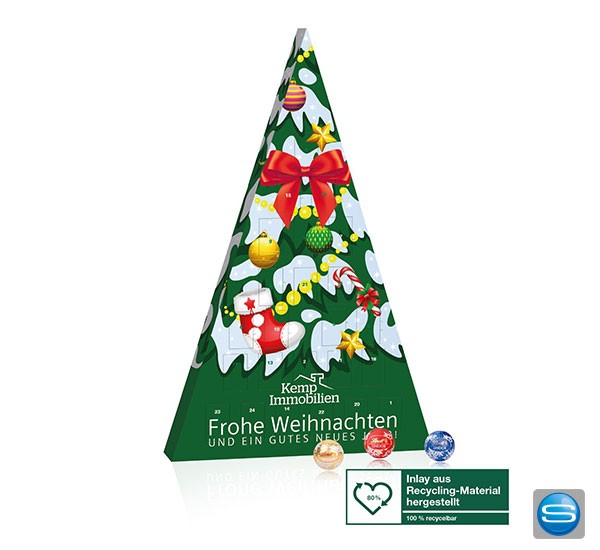 Klimaneutraler Lindt Adventskalender Weihnachtsbaum