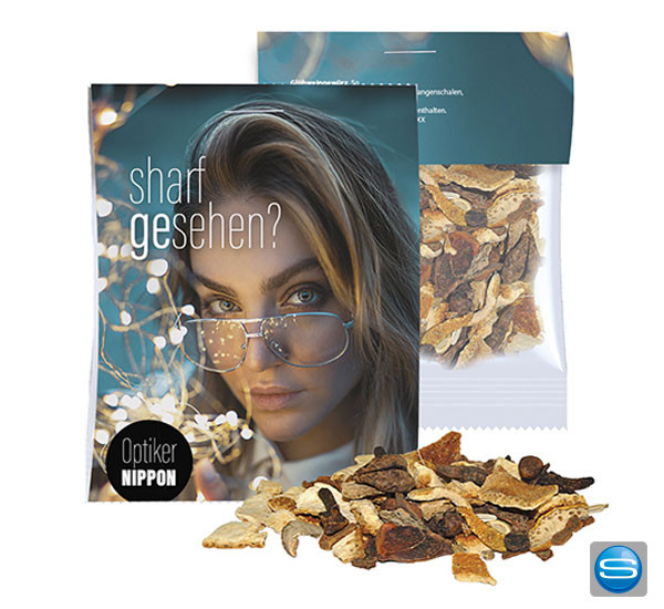 Glühweingewürz in Midi-Tüte als Werbeartikel